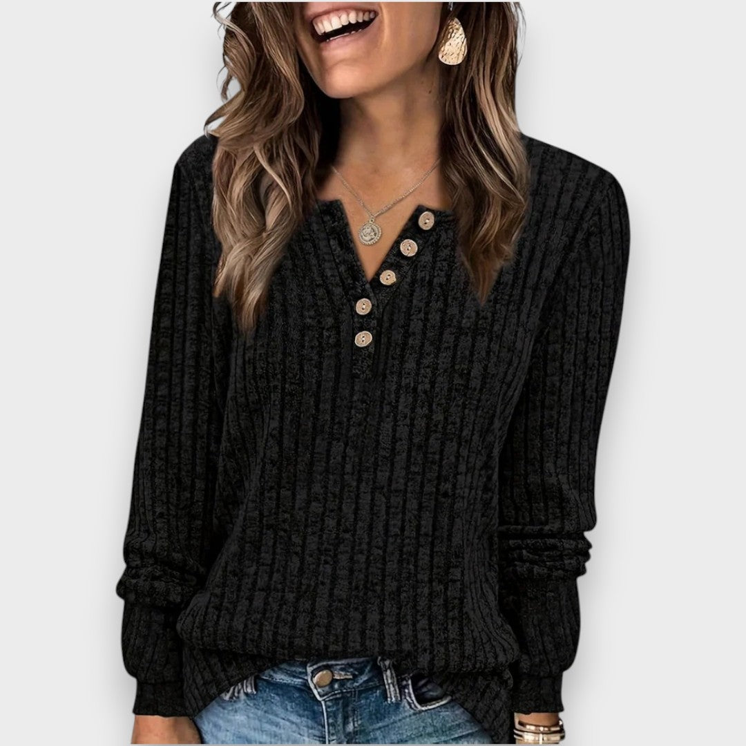 Charlie | Elegant knitted top with texture