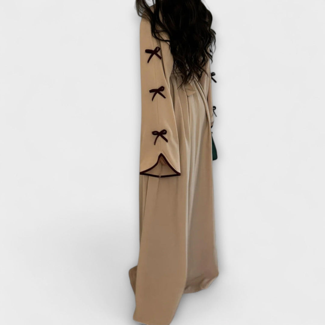 Jasmin - Stylish Cardigan and Dress Duo with Bow Detail