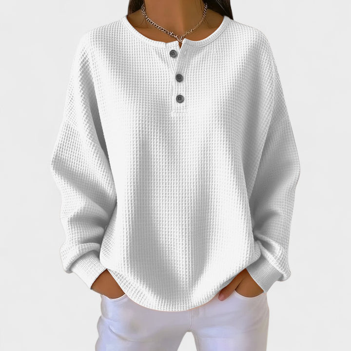 Piper | Cosy Waffle Knit Henley