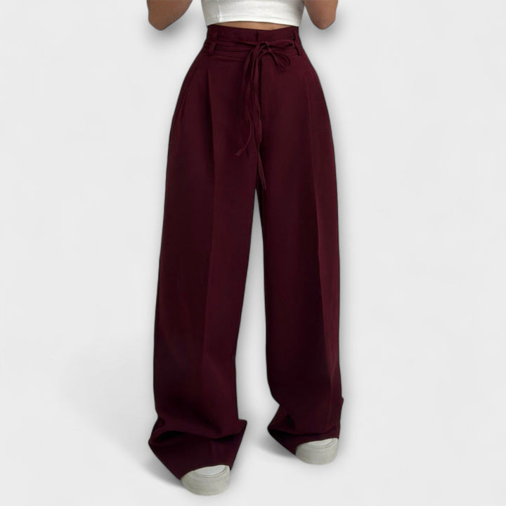 Jill – Lace-Up Casual Trousers