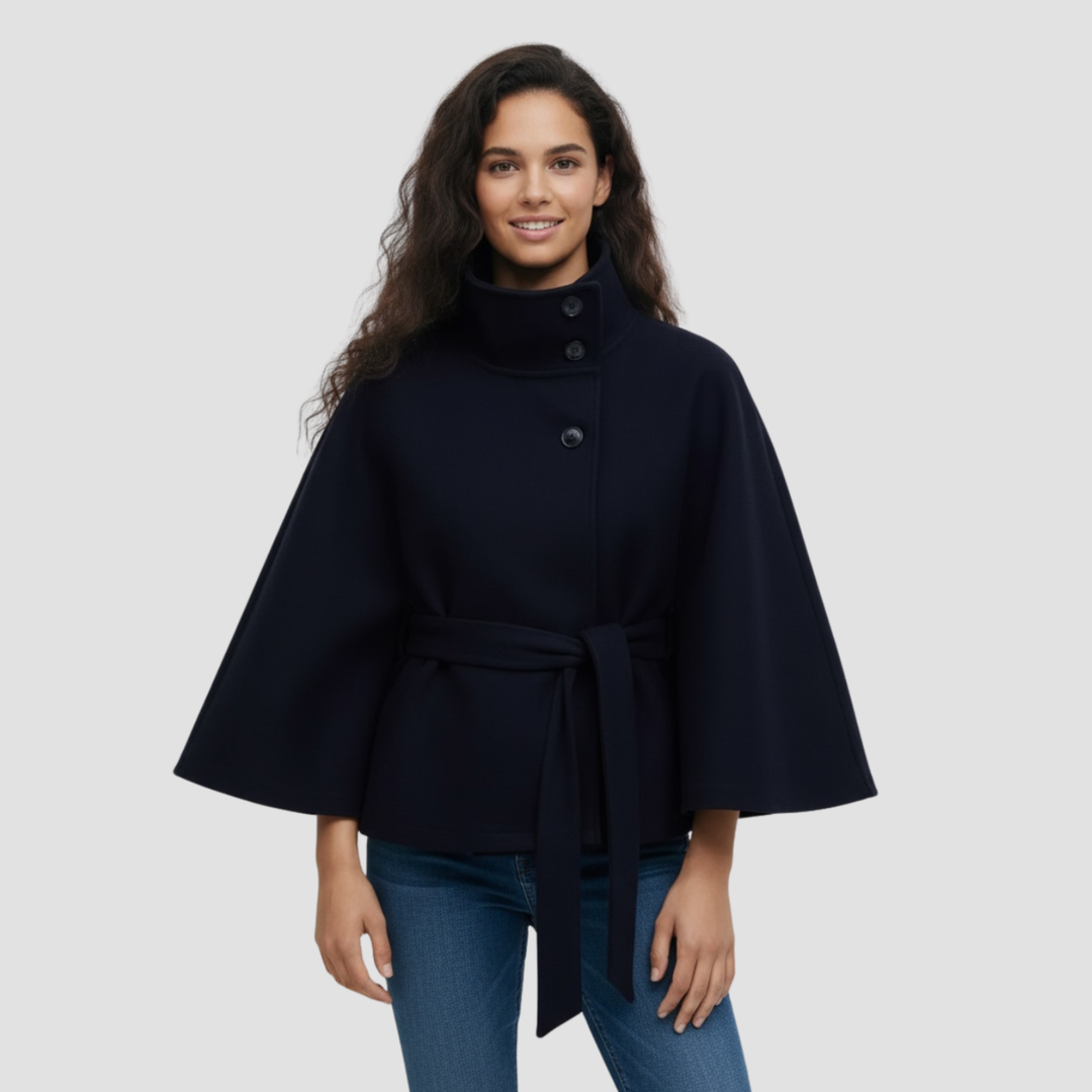 Charlotte | Cape Coat for Women in Wool Blend