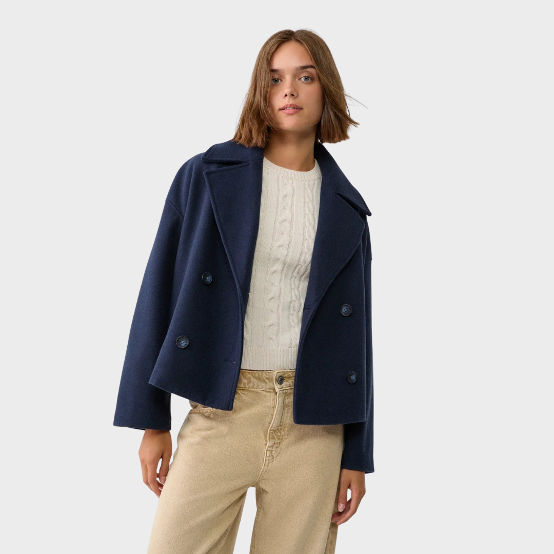Aria | Winter Cropped Wool-Blend Jacket