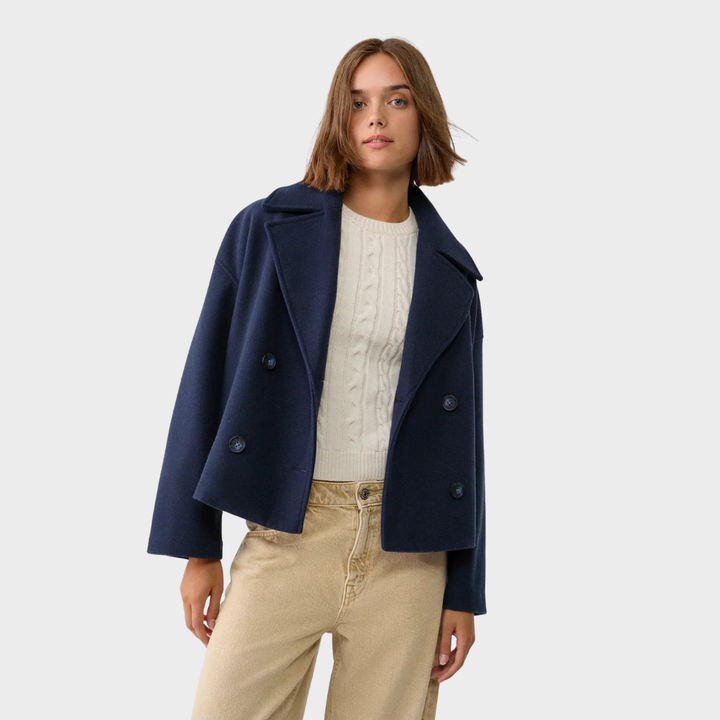 Aria | Winter Cropped Wool-Blend Jacket