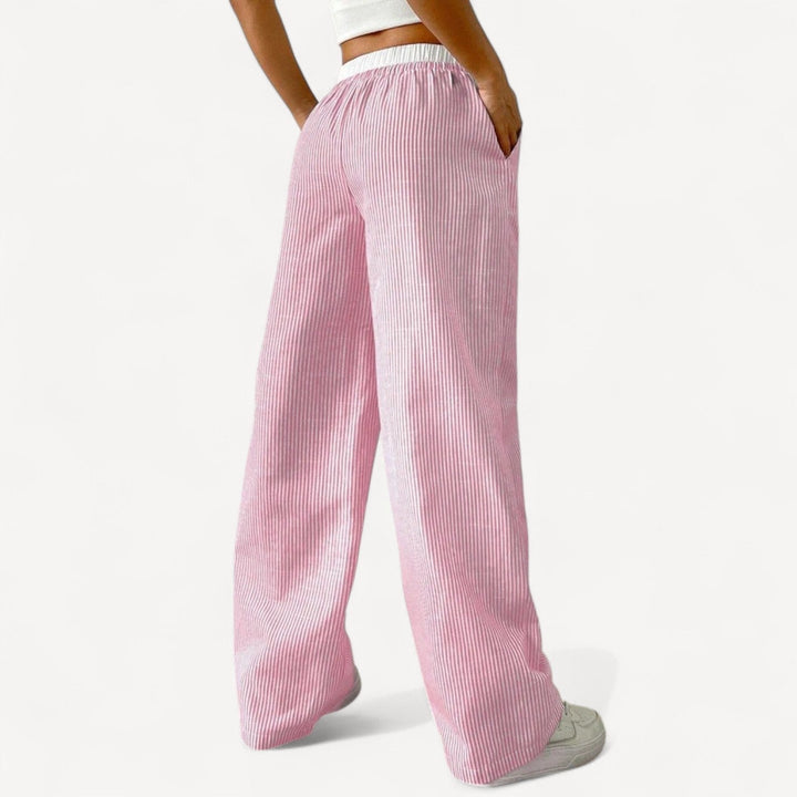 Davies | Striped Drawstring Lounge Pants – Relaxed Fit