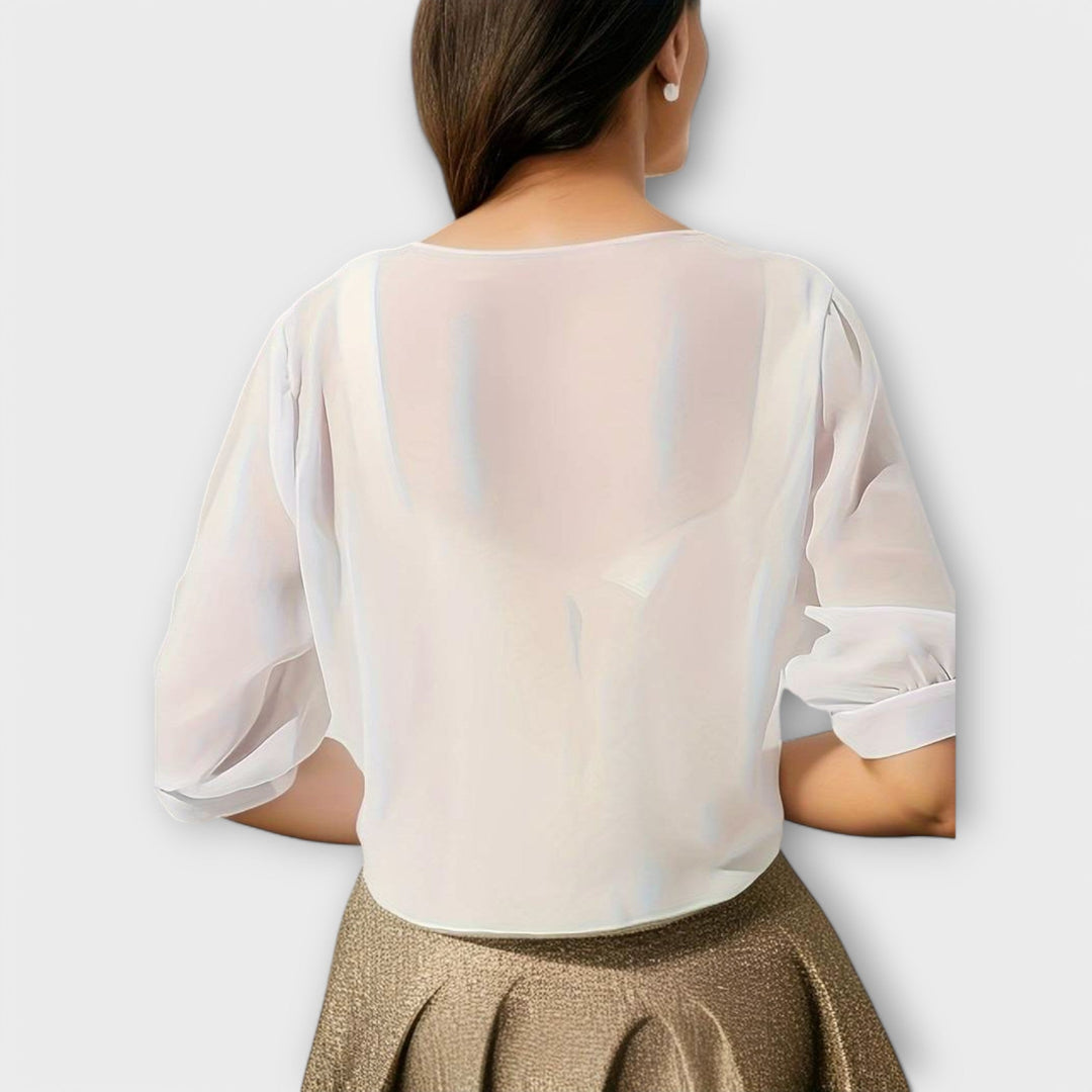 Olivia – Blouse with Open Front