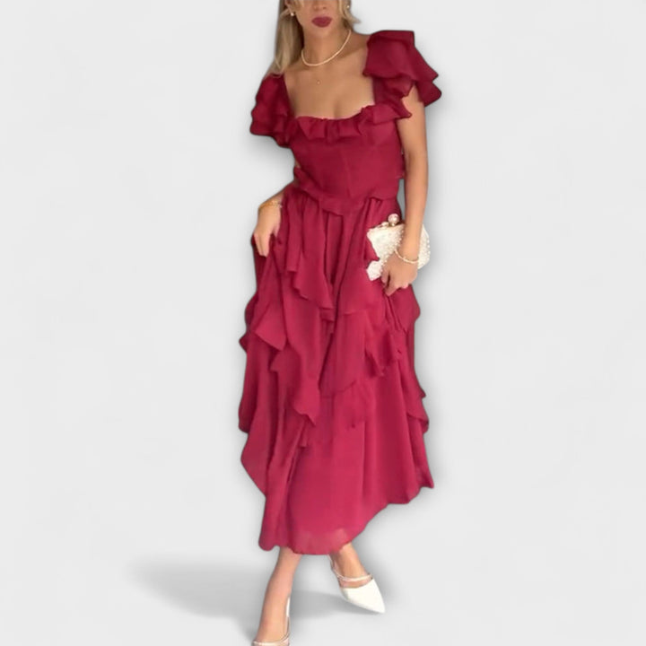 Elisa - Dress with Ruffle Details