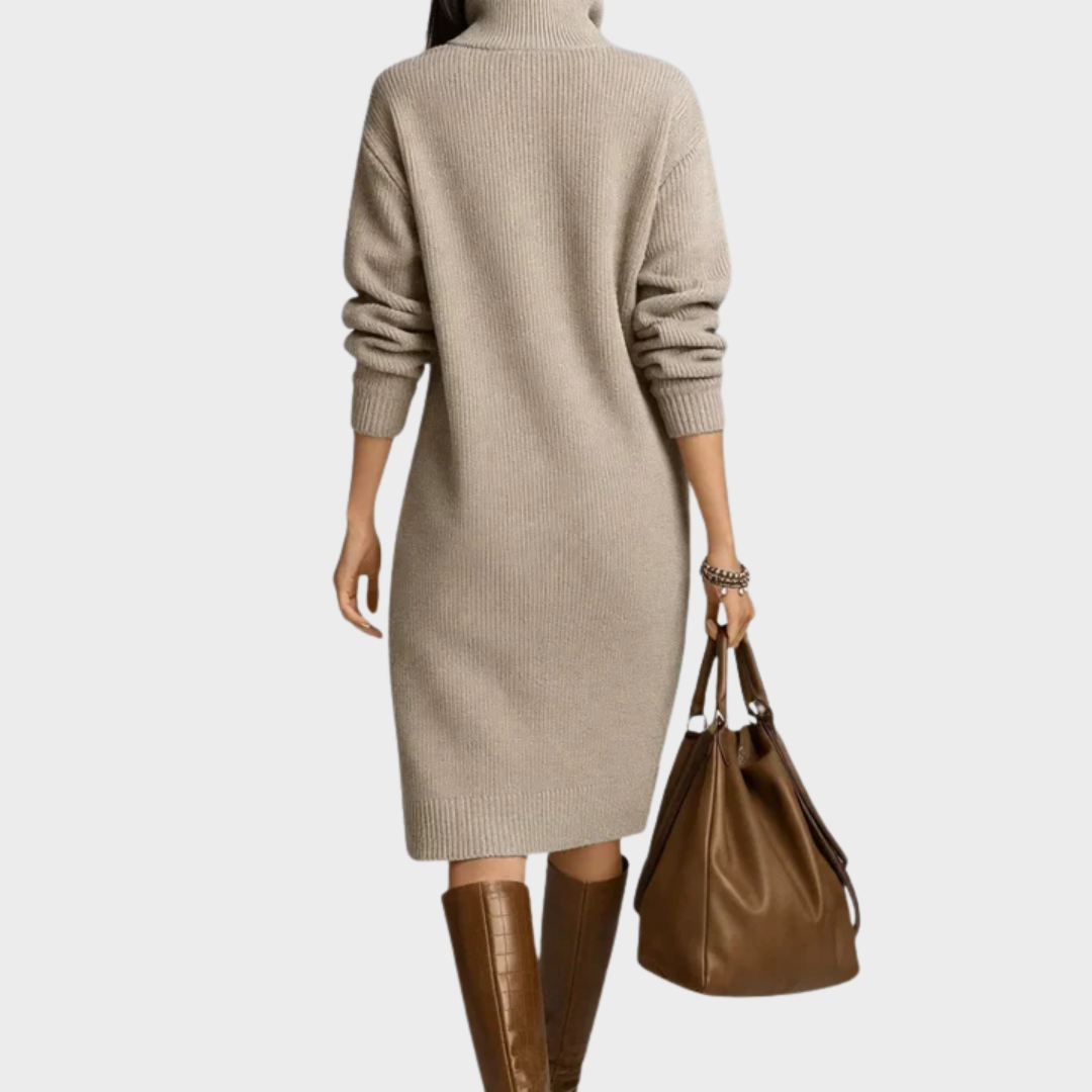 Nancy | Elegant Winter Dress with Buttons