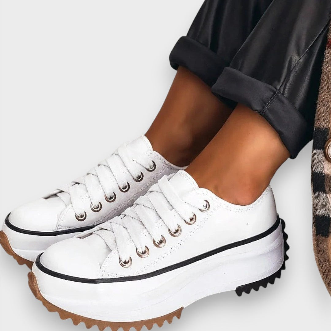 Céline | Leather Platform Sneakers