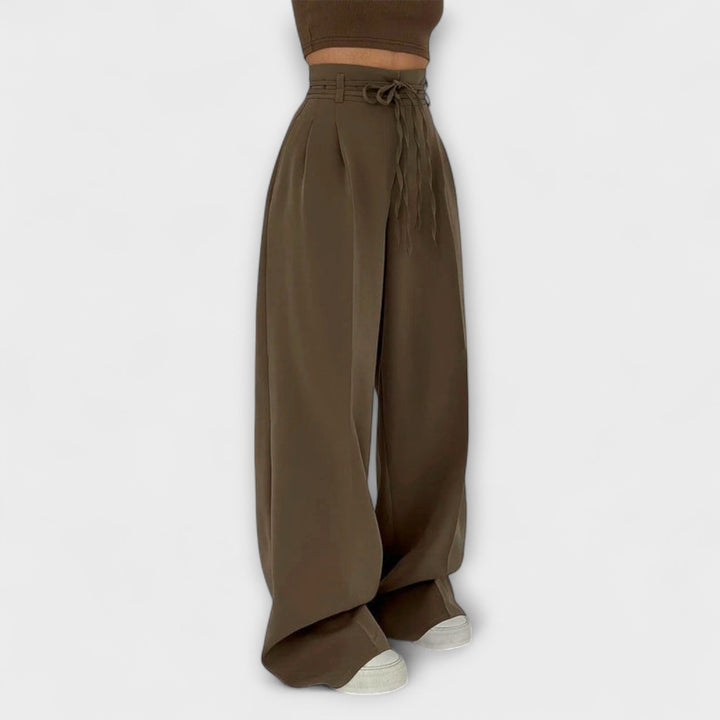 Jill – Lace-Up Casual Trousers