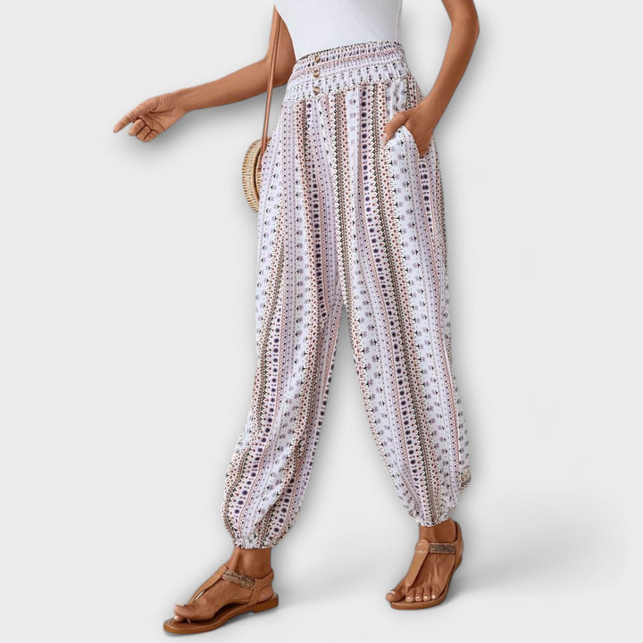 Scarlett – Trousers with Ethnic Print