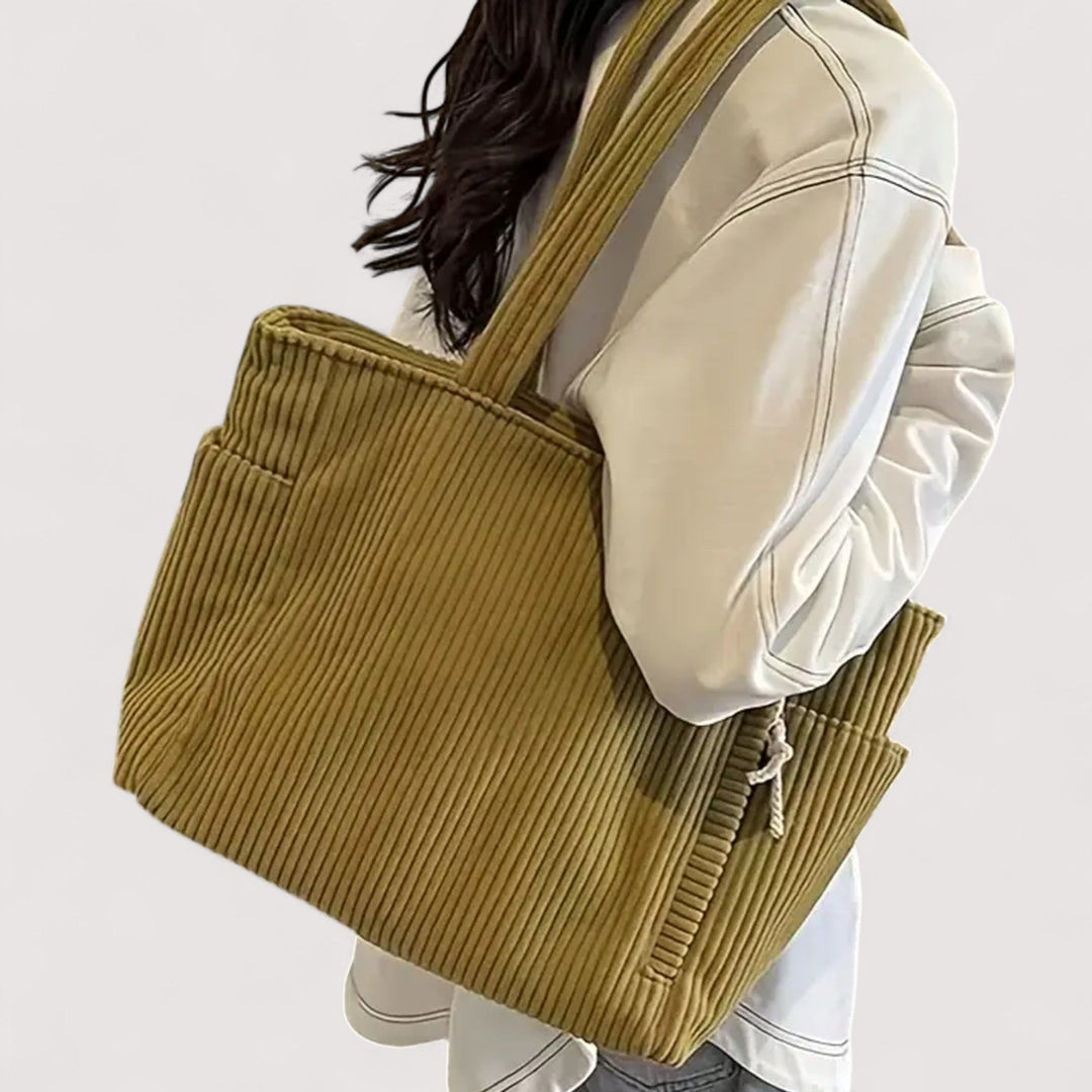 Mara | Ribbed Tote Bag