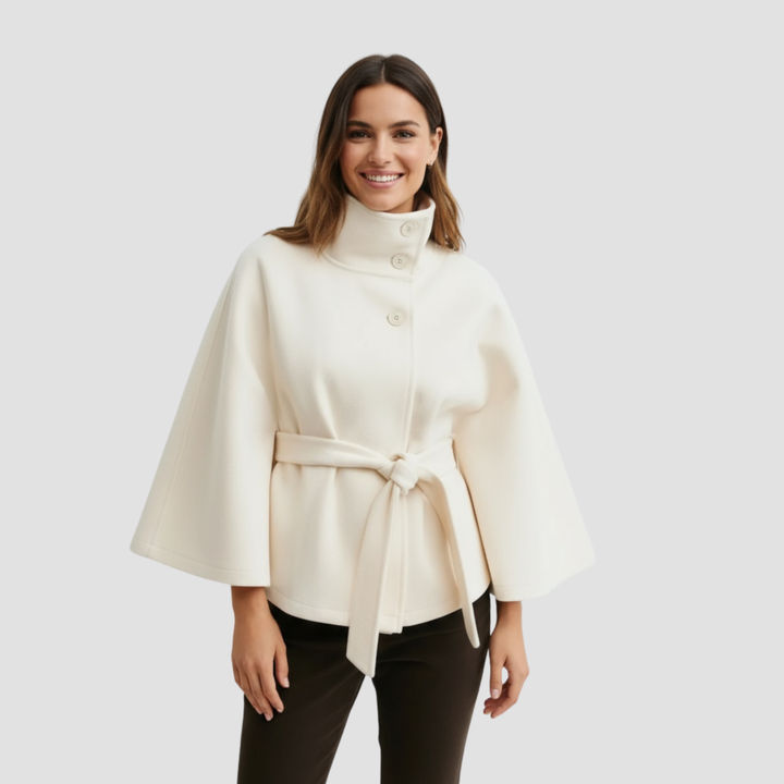 Charlotte | Cape Coat for Women in Wool Blend