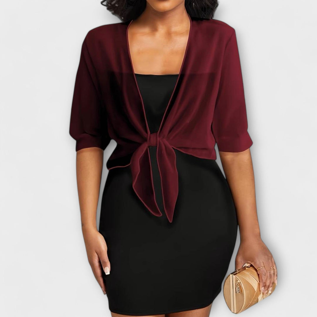 Olivia – Blouse with Open Front