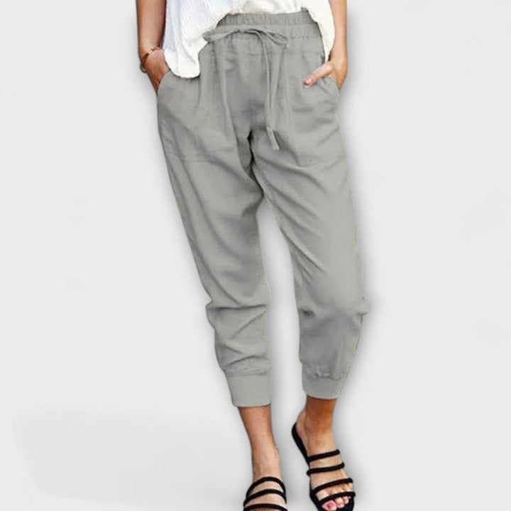 Blaire – Linen Trousers with Cotton Blend