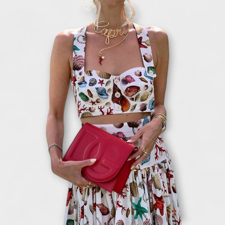 Heather - Stylish Two-Piece Skirt Set