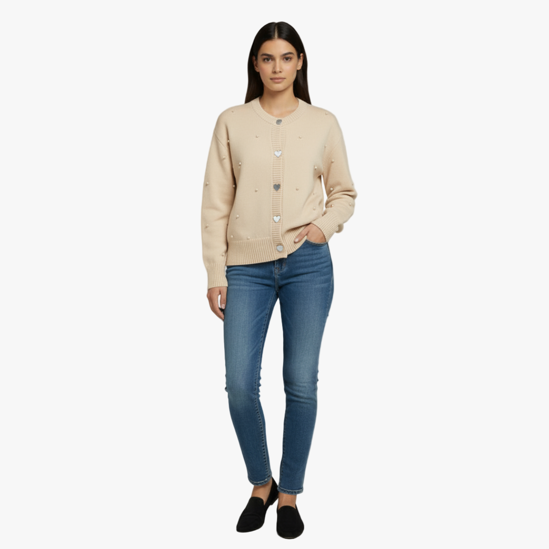 Adeline | Embellished Knit Cardigan