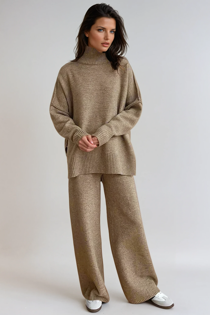 Soft Knit Turtleneck Lounge Set