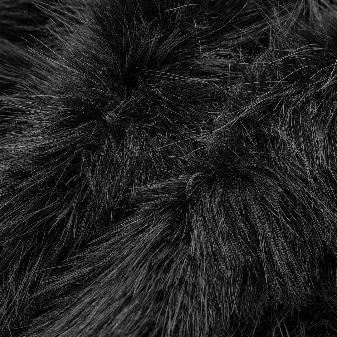 Jade | Black Luxury Faux Fur Coat