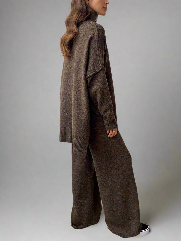 Soft Knit Turtleneck Lounge Set