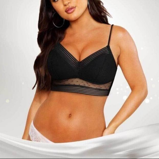 Stylish Wireless Push-Up Bralette with Open Back for Women