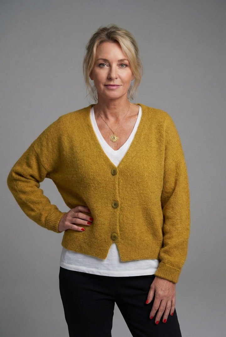 Women’s Soft Knit Button Cardigan – Relaxed Fit & Everyday Layering Essential