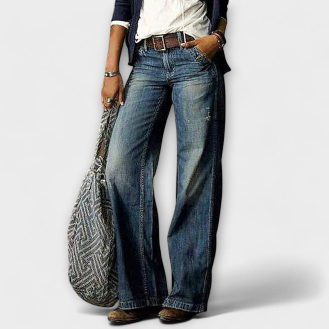Cess – Denim Trousers with Wide Legs