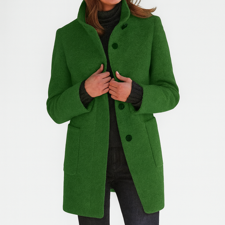 Livia | Women's Coat with High Collar