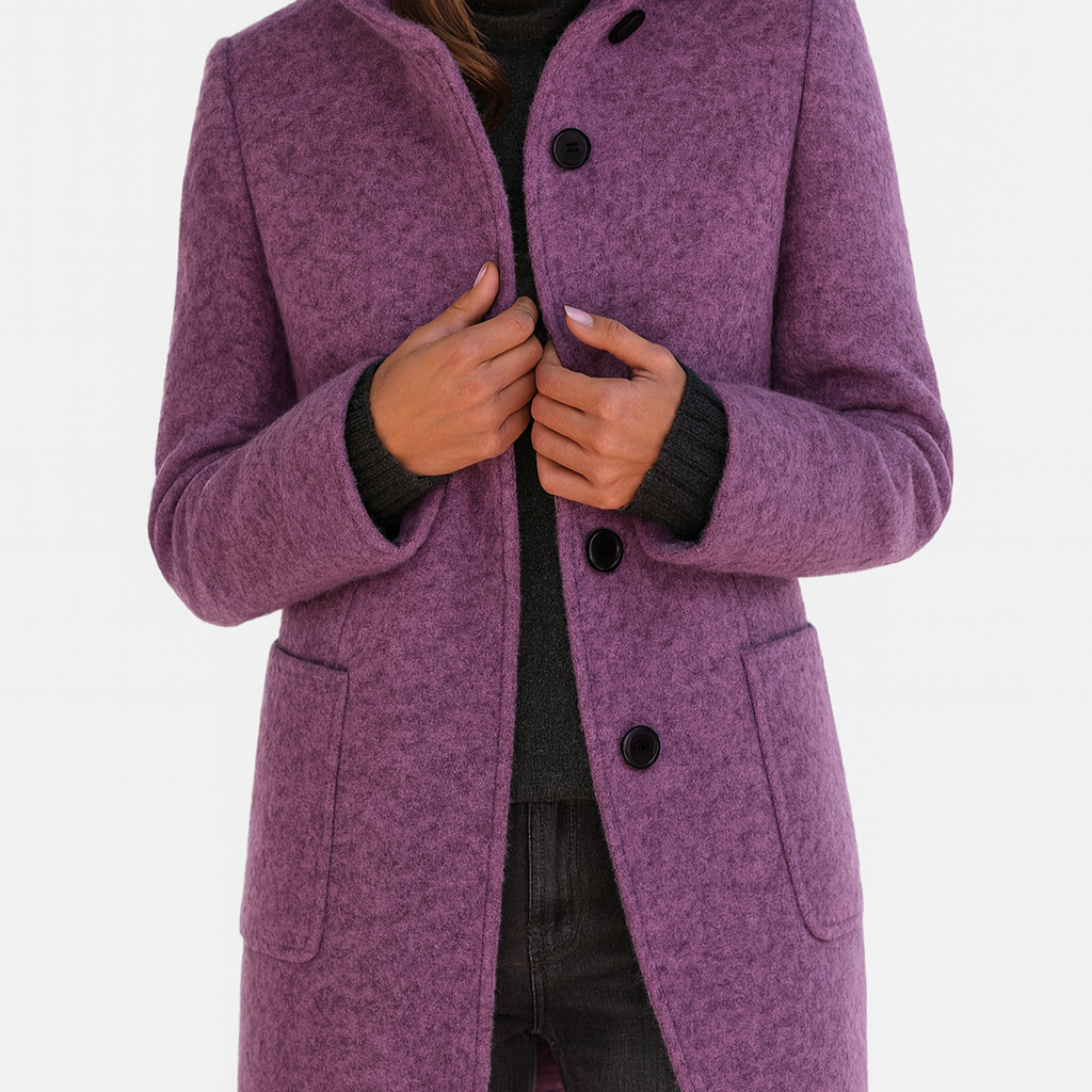 Livia | Women's Coat with High Collar