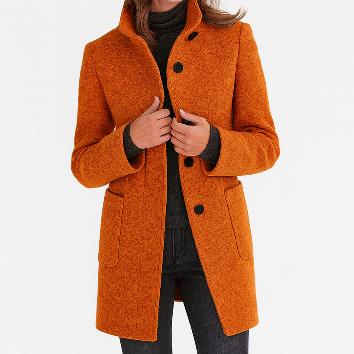 Livia | Women's Coat with High Collar