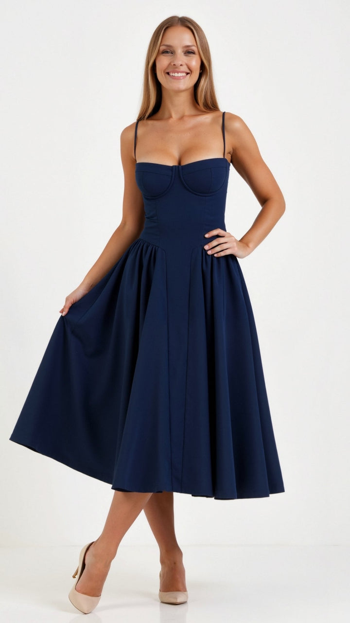 Clara Floral Print Midi Dress