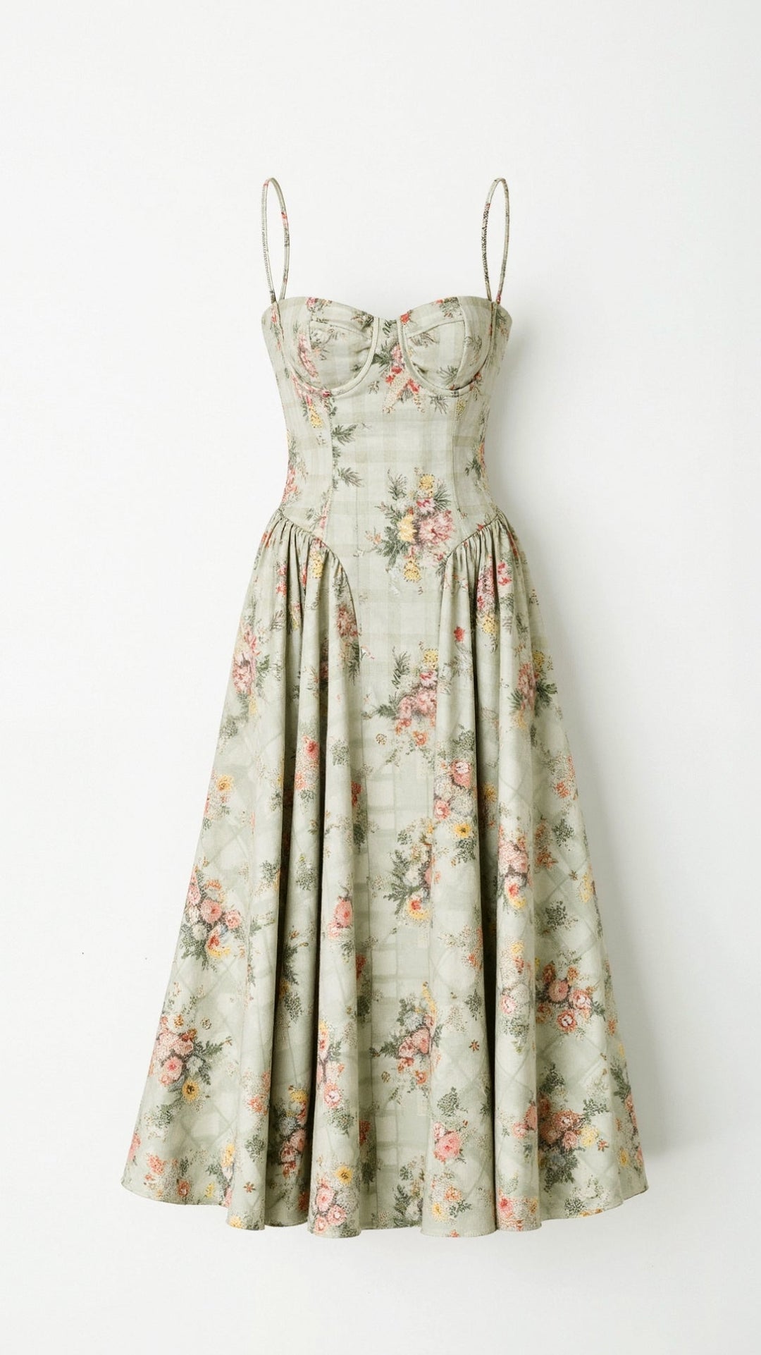 Clara Floral Print Midi Dress