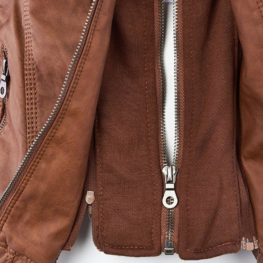Leni | Leather Biker Jacket