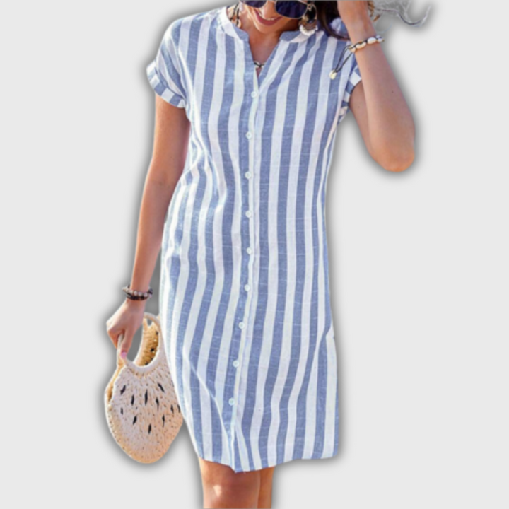 Luisa – Striped Midi Dress
