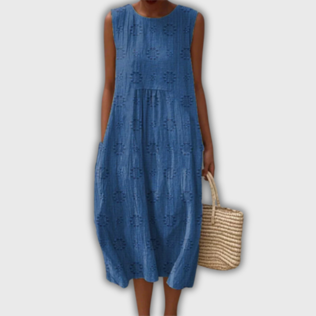 Liora - Sleeveless Handmade Dress