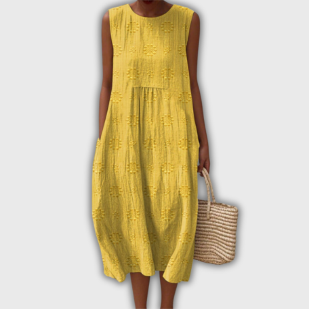 Liora - Sleeveless Handmade Dress