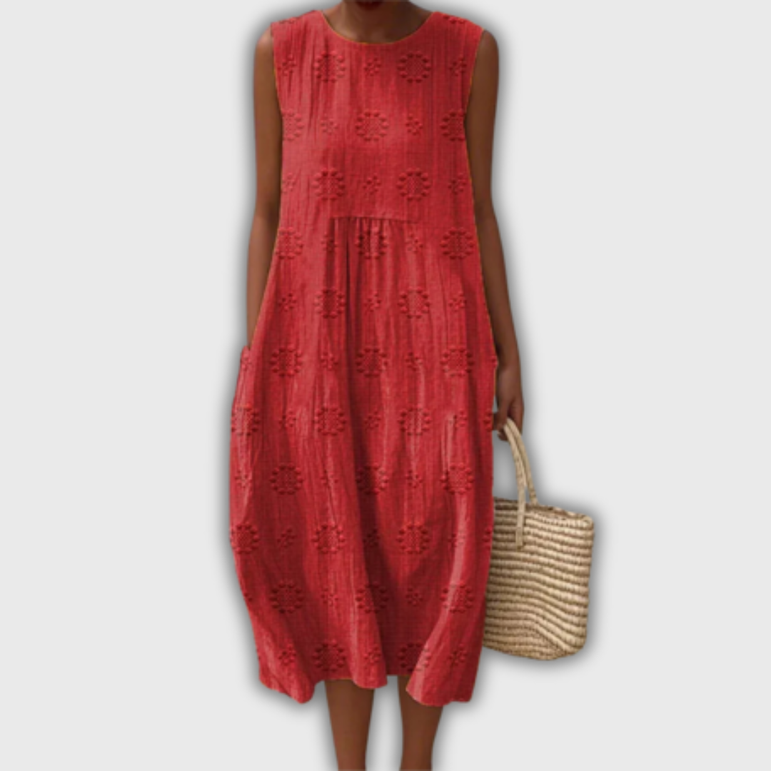 Liora - Sleeveless Handmade Dress