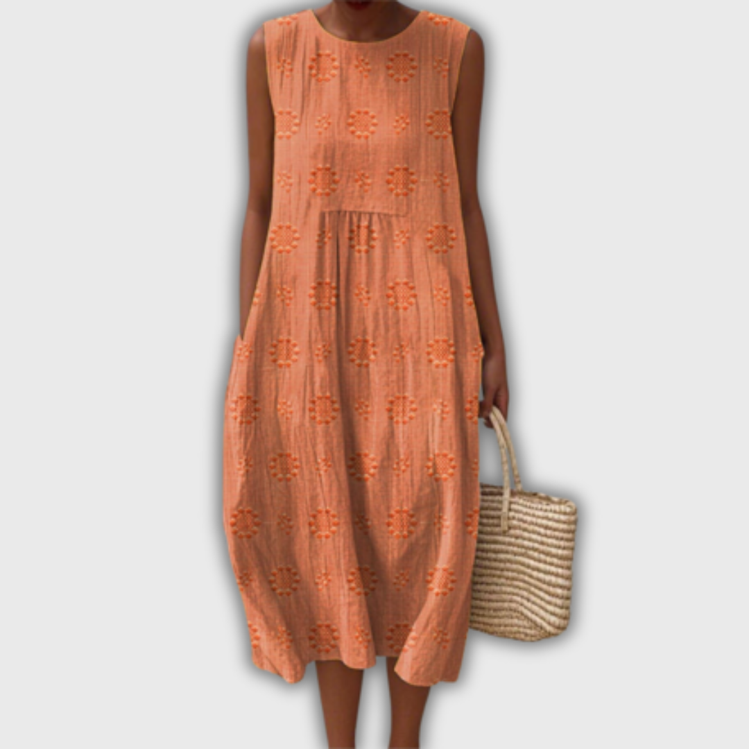 Liora - Sleeveless Handmade Dress