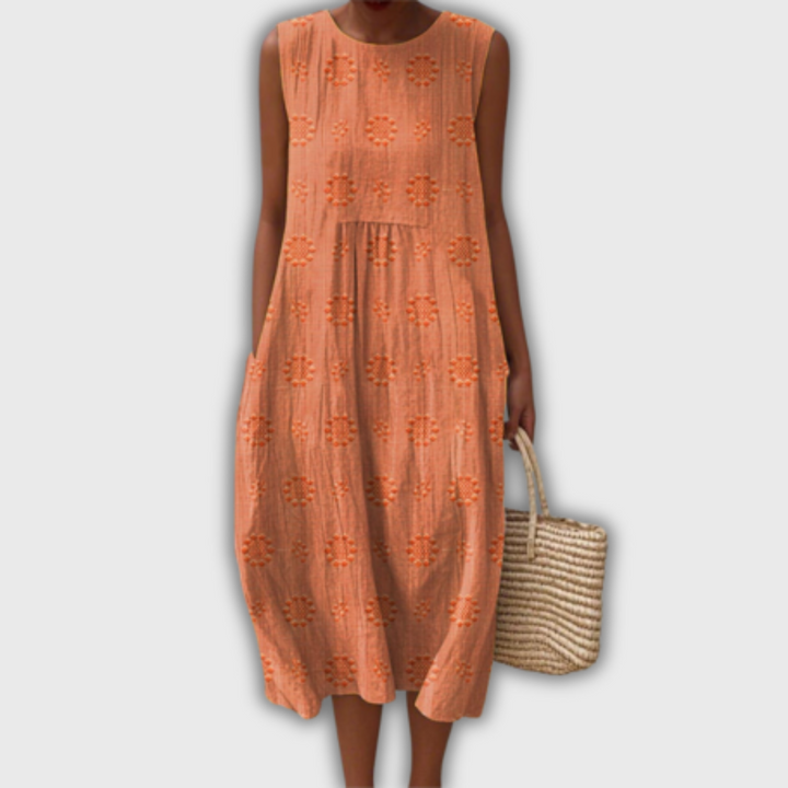 Liora - Sleeveless Handmade Dress