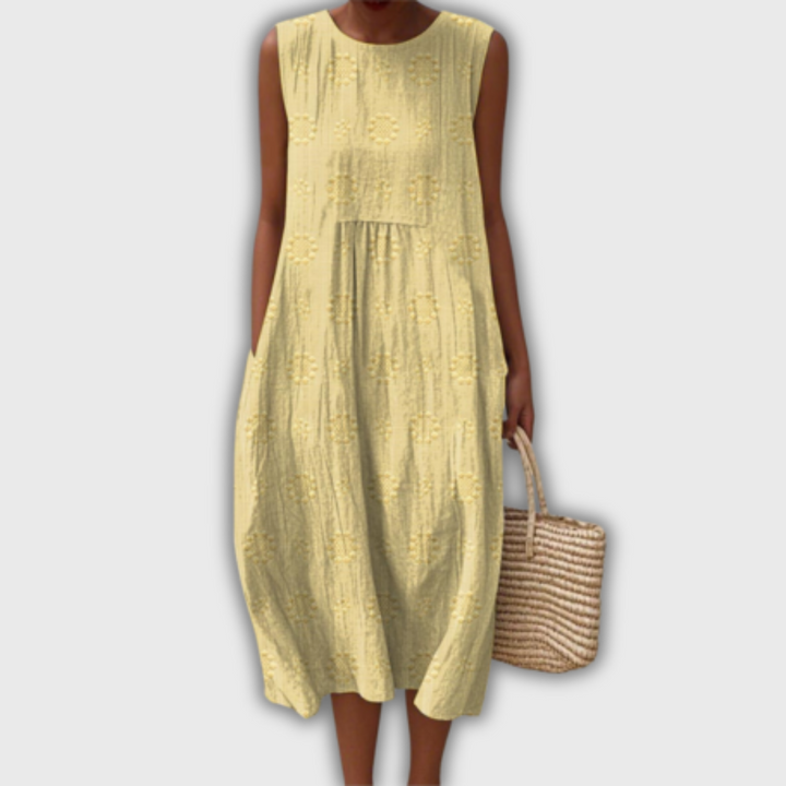 Liora - Sleeveless Handmade Dress