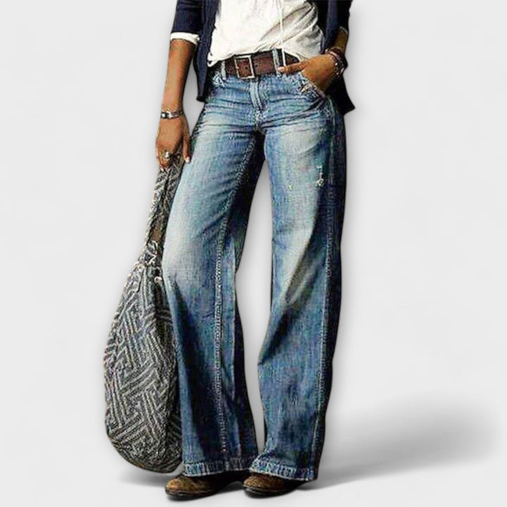 Cess – Denim Trousers with Wide Legs