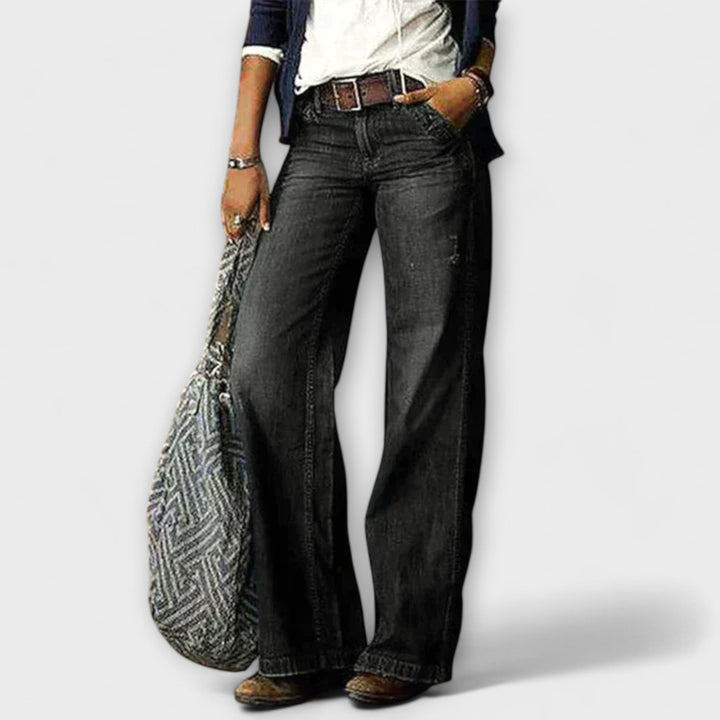 Cess – Denim Trousers with Wide Legs