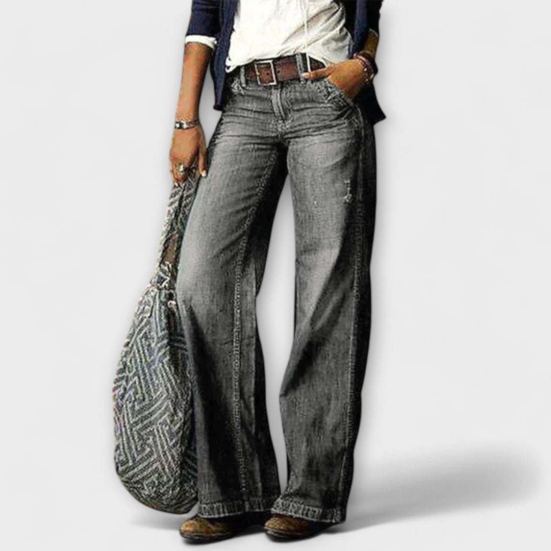 Cess – Denim Trousers with Wide Legs