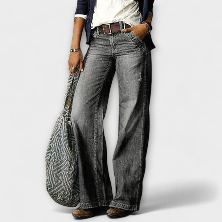 Cess – Denim Trousers with Wide Legs