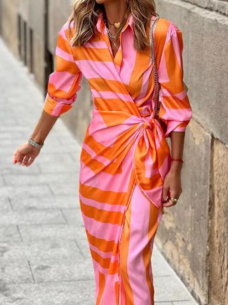 Freya Dress | Colourful Wrap Maxi Dress