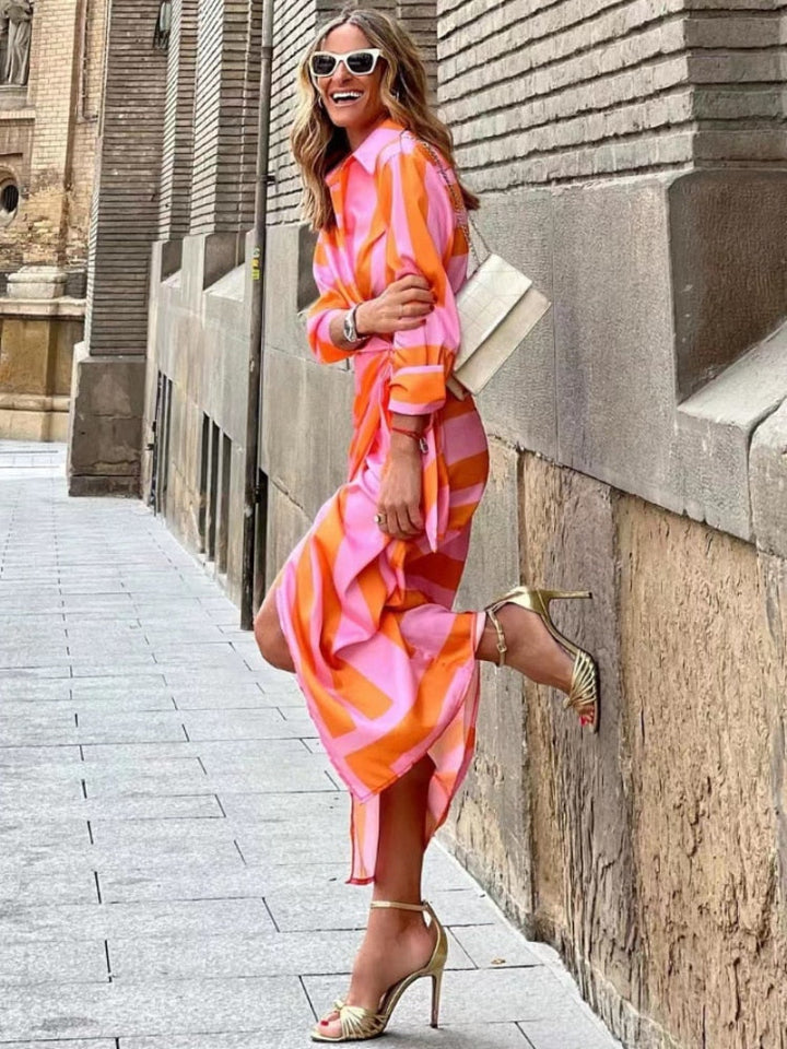 Freya Dress | Colourful Wrap Maxi Dress