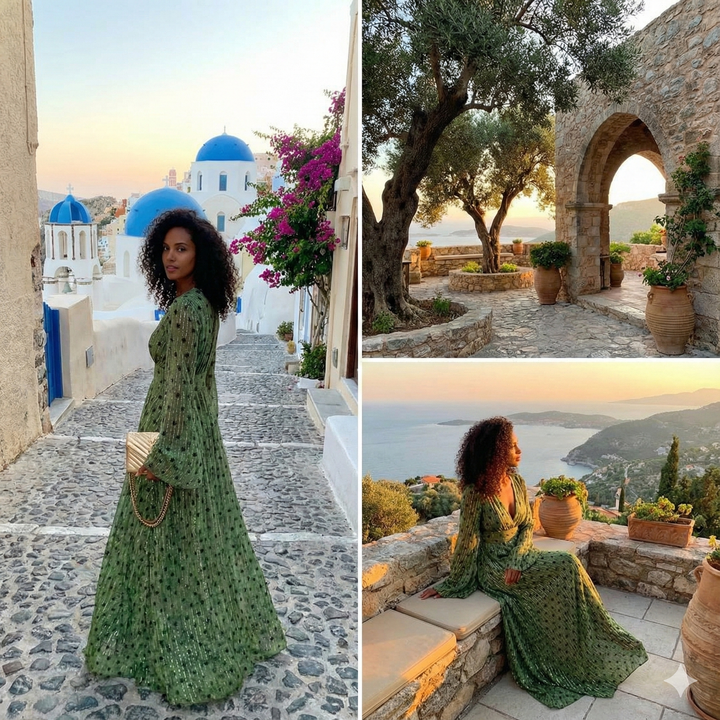 Classic Long Summer Maxi Dress for Women