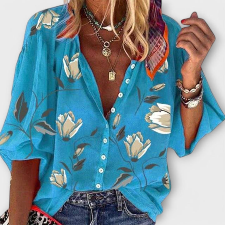 Madeleine – Lightweight Blouse in Floral Design