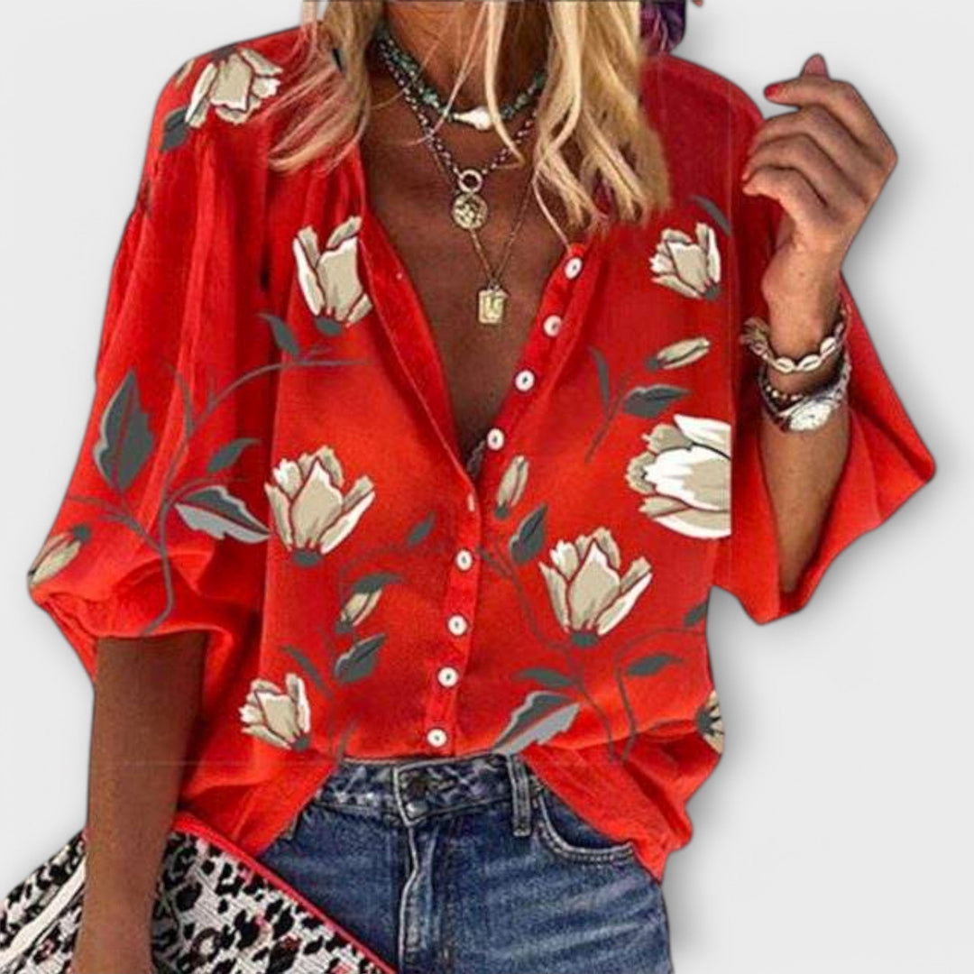 Madeleine – Lightweight Blouse in Floral Design