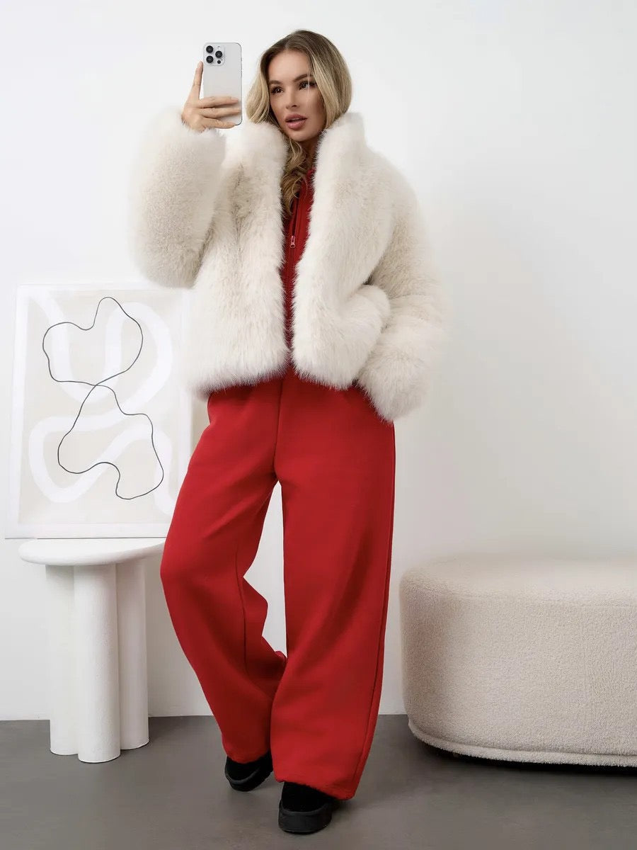 Elegant Faux Fur Winter Jacket