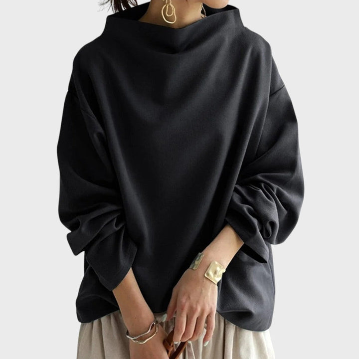 Elly | Weichi Knitted Top with High Collar